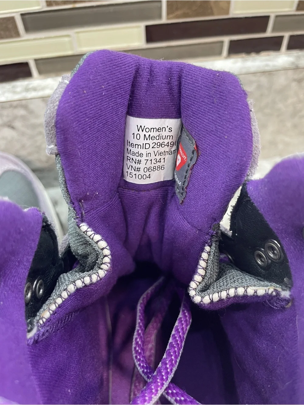 L.L. Bean Women's Tek 2.5 Primaloft 200 Gram Hiking Boot Sz 10 296491 purple